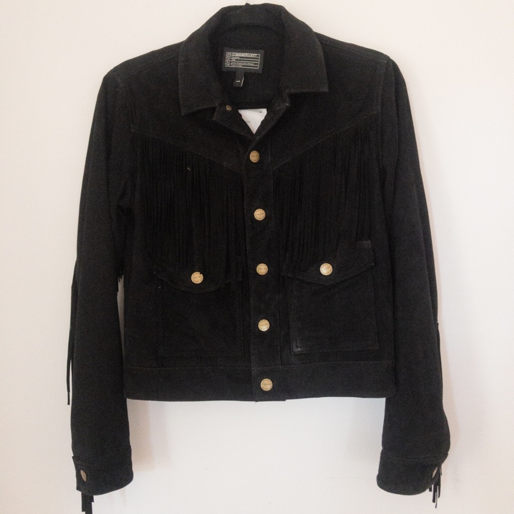 Current/Elliott black suede jacket size 1 = small